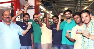 Scratch card production milestone achievement by Workz team