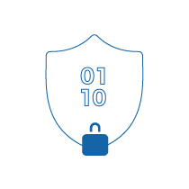 Blue shield icon data privacy | Workz Group