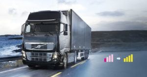 Black truck driving on road with icon illustrating network switching | Workz Group