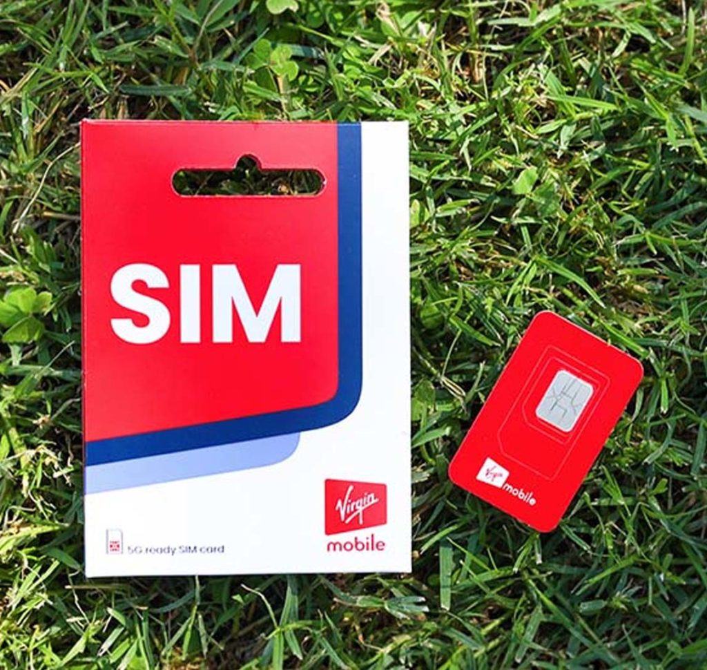 Virgin Mobile ECO SIM card and pack manufactured by Workz on grass | Workz Group
